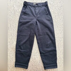 Everlane Women's Utility Barrel Pant in Navy, Size 0, Cotton/Twill